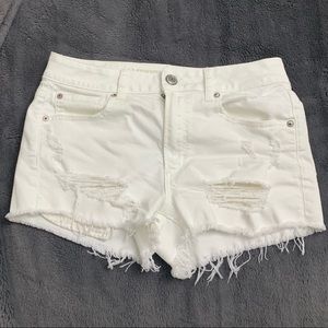 American Eagle Outfitters High Waist White Shorts